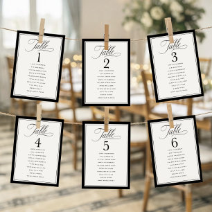 Gráfico de Asientos de Boda con Borde Elegante y N
