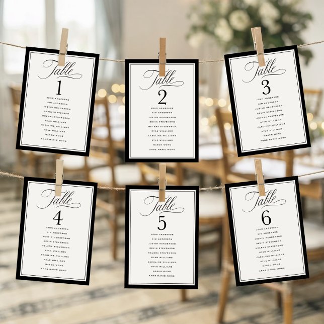 Gráfico de Asientos de Boda con Borde Elegante y N (Subido por el creador)