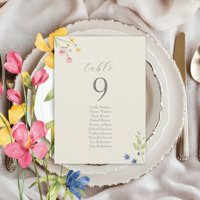 Gráfico de Asientos de Boda de Boho Flores Silvest (Subido por el creador)