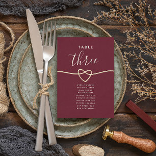 Gráfico de asientos de Boda de caligrafía de Borgo