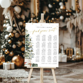 Gráfico de asientos de Boda de Navidades de pino