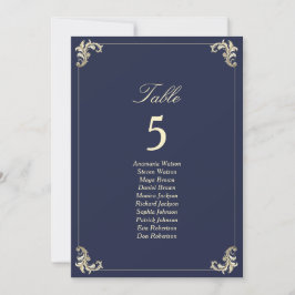 Gráfico de asientos de Boda de oro azul de la Mari