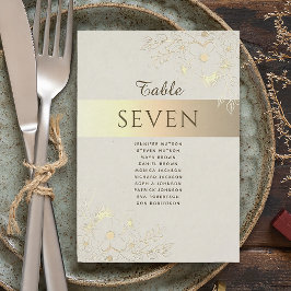 Gráfico de asientos de Boda de oro de época