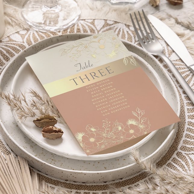 Gráfico de Asientos de Boda de Terracota Floral (Subido por el creador)