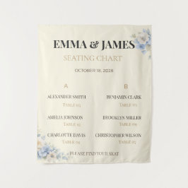 Gráfico de Asientos de Boda | Tapiz Floral Elegant