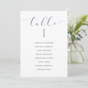 Gráfico de Asientos de Boda Tarjeta de Lista de Me