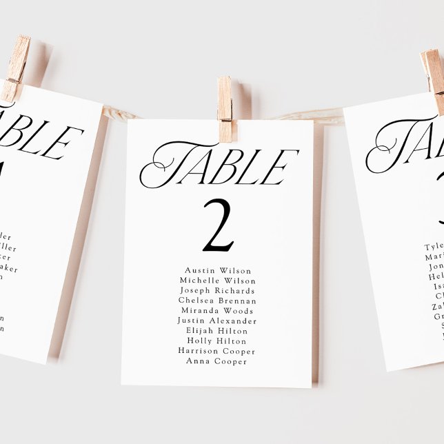 Gráfico de Asientos de Mesa con Tipografía Elegant (Subido por el creador)