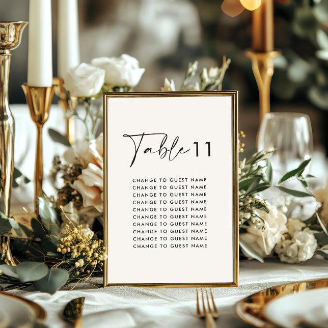 Gráfico de asientos de mesa de boda moderna elegan (Subido por el creador)