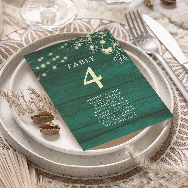 Gráfico de asientos del Boda verde esmeralda ruso (Subido por el creador)