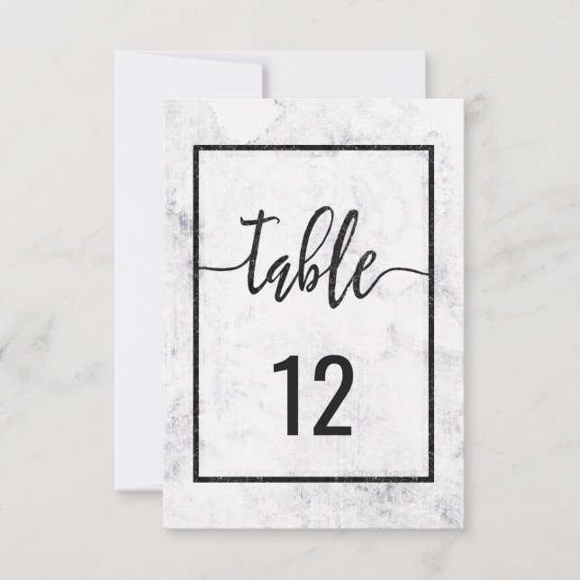 Gráfico de Asientos Número de Mesa de Boda de Márm (Anverso)
