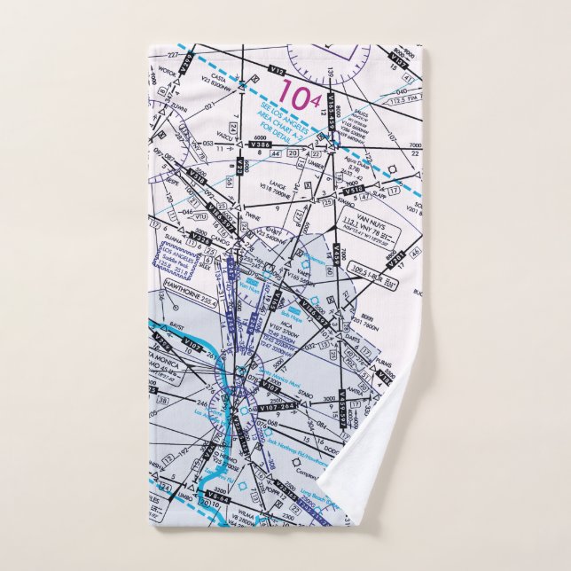 Gráfico de aviación (Toalla de mano)