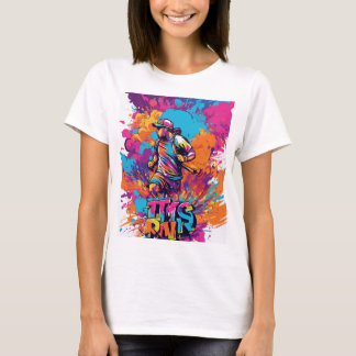 Gráfico de camisetas para un evento de ejecución d