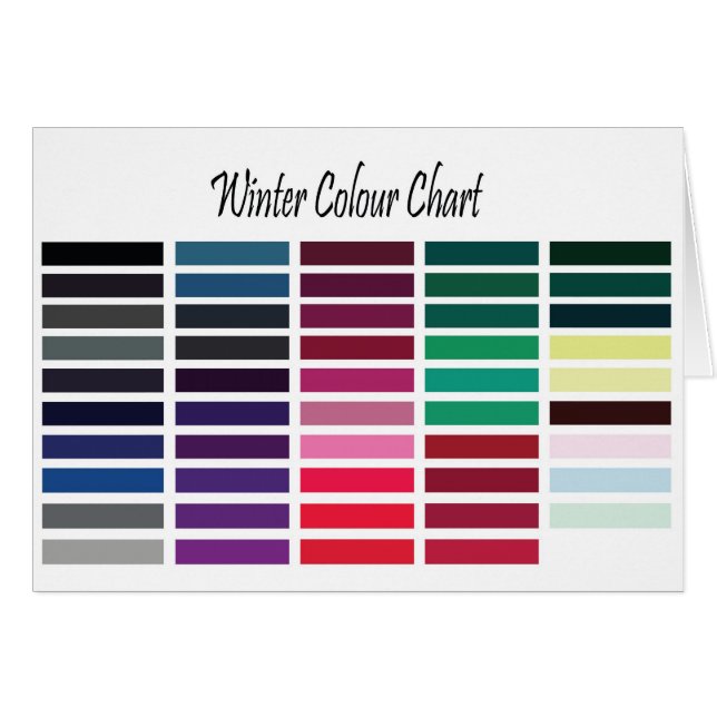 Gráfico de color de invierno (Anverso (Horizontal))