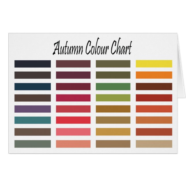 Gráfico de color de otoño (Anverso (Horizontal))