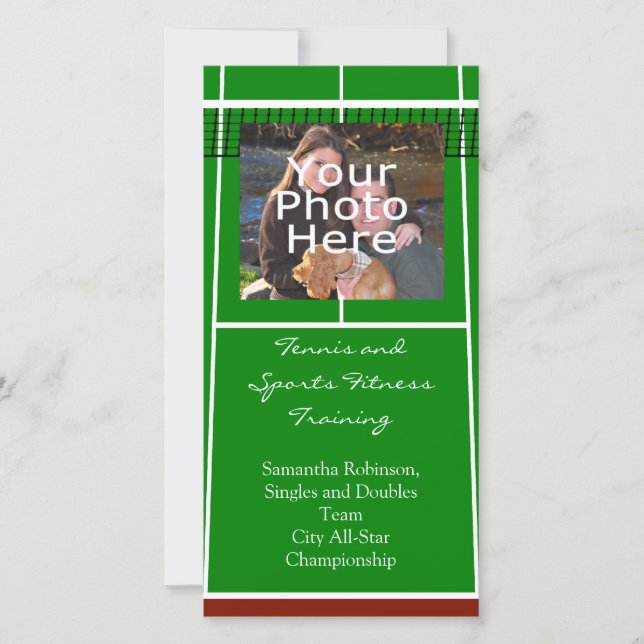 Gráfico de diseño de pista de tenis (Anverso)