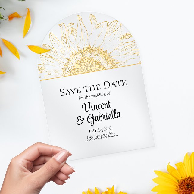 Gráfico de Girasol Amarillo para Anuncio de Boda S (Subido por el creador)