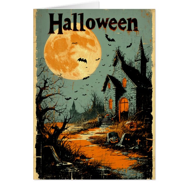 Gráfico de Halloween - Estilo Poster de los años 6 (Frente)