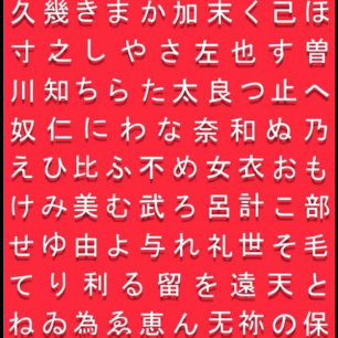 Gráfico de Hiragana y camiseta familiar