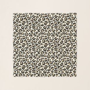 Gráfico de impresión de falso leopardo en bufanda 