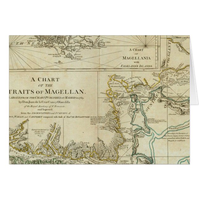 Gráfico De Los Estrechos De Magallanes (Anverso (Horizontal))