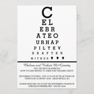 Gráfico de Ojos Tarjeta de Invitación Solo para Re