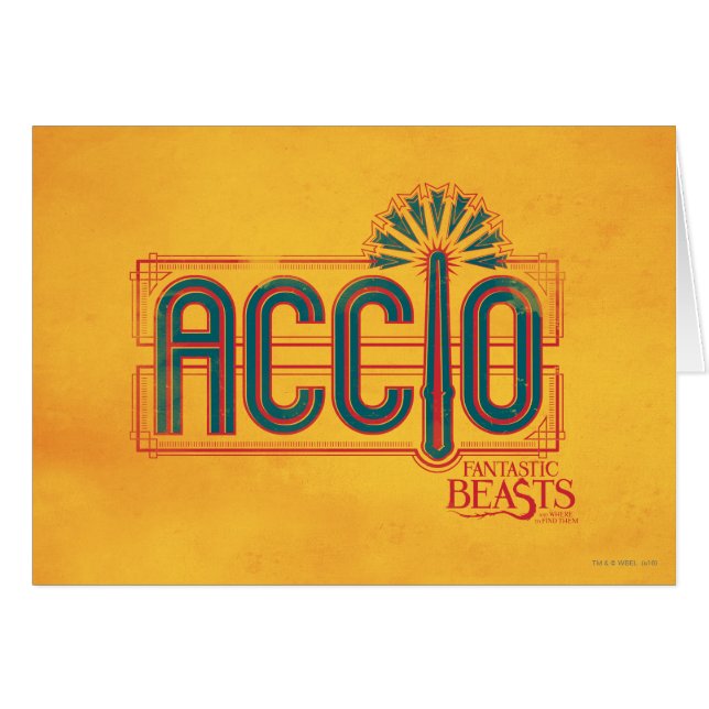 Gráfico de ortografía de Red Art Deco ACCIO™ (Anverso (Horizontal))