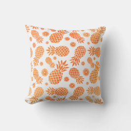 Gráfico de piña con flores almohada tropical