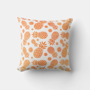 Gráfico de piña con flores almohada tropical