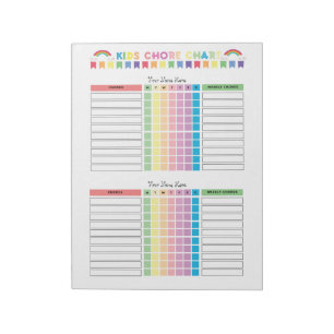 Gráfico de Tareas Cuaderno Personalizable para 2 N