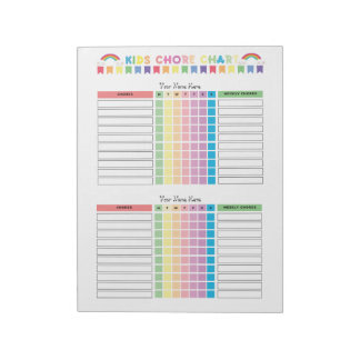 Gráfico de Tareas Cuaderno Personalizable para 2 N
