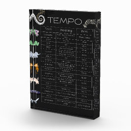 Gráfico de tempo de música bloque de foto