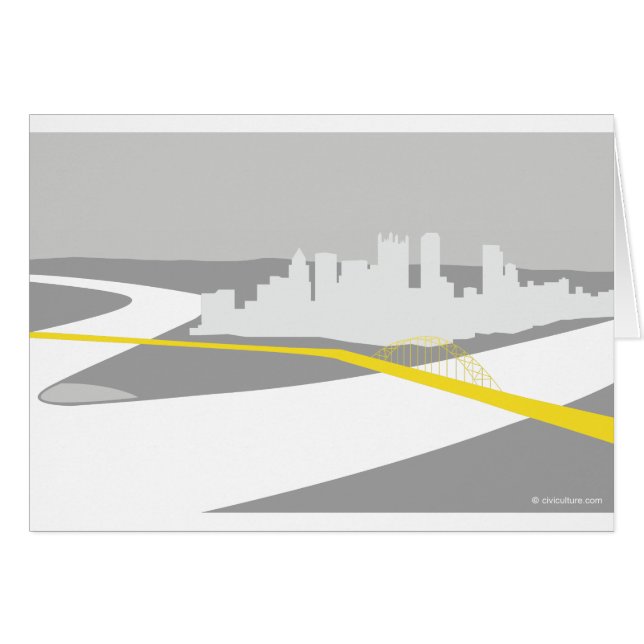 Gráfico del horizonte de Pittsburgh (Anverso (Horizontal))