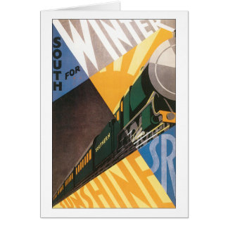 Gráfico del poster del viaje del vintage del tren