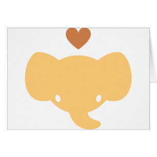 Gráfico lindo del corazón del elefante