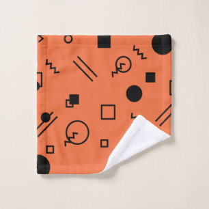 gráfico Memphis naranja, divertido, de moda y geom