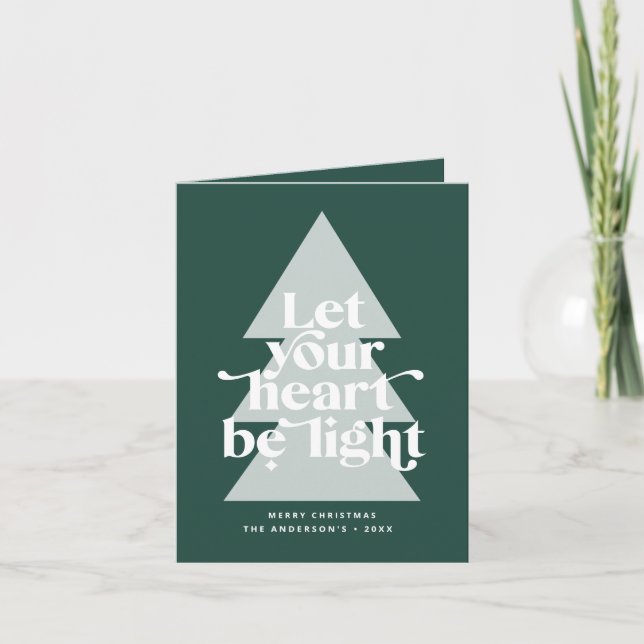 Gráfico moderno árbol de Navidad mínimo (Anverso)