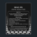 Gráfico monocromo, publicidad del diseñador gráfic<br><div class="desc">Monocromo Gráfico,  Diseñador Gráfico Anuncio Volantes De La Tienda De Tarjetas De Negocios.</div>