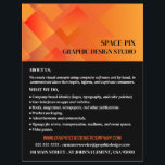 Gráfico naranja, publicidad del diseñador gráfico<br><div class="desc">Gráfico naranja,  Diseñador Gráfico Anunciando Volantes Por La Tienda De Tarjetas De Negocios.</div>