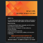 Gráfico naranja, publicidad del diseñador gráfico<br><div class="desc">Gráfico naranja,  Diseñador Gráfico Anunciando Volantes Por La Tienda De Tarjetas De Negocios.</div>
