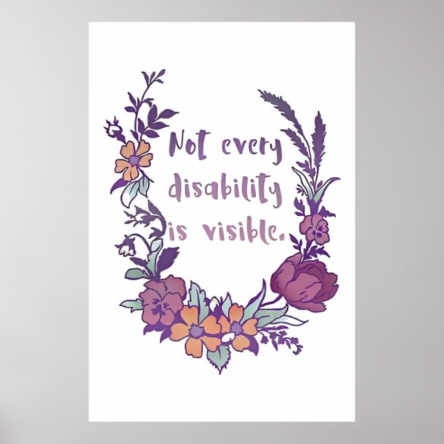 Gráfico No Todas Las Discapacidades Son Posters Vi (Frente)