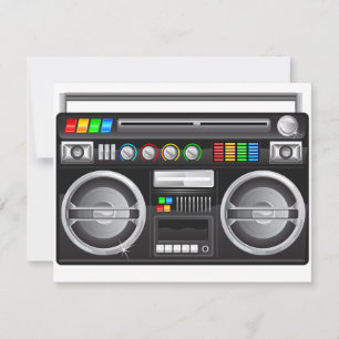 gráfico retro boombox ghetto blaster