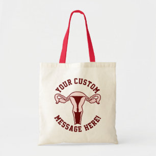 Gráfico Uterus + Bolsa de texto Personalizado