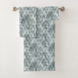 Gráfico Verde azulado Art Deco Silver