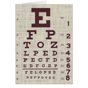 Gráfico visual vintage en tarjeta plegada Burlap