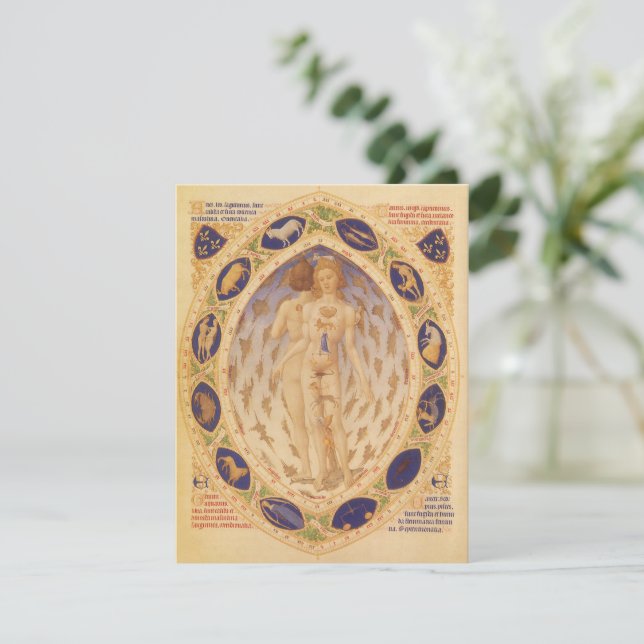Gráfico Zodiaco Celestial Antiguo, Astrología Vint (Anverso de pie)