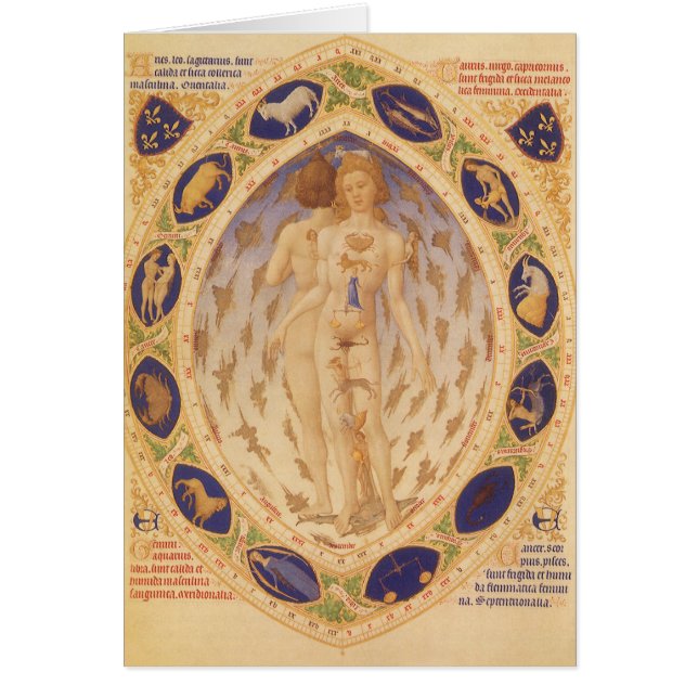 Gráfico Zodiaco Celestial Antiguo, Astrología Vint (Frente)