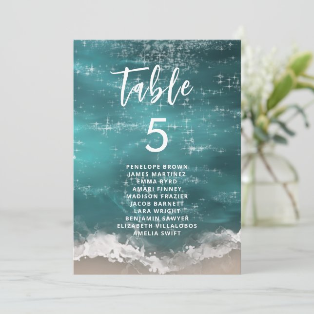 Gráficos de Asientos de Mesa de Playa del Océano M (Anverso de pie)