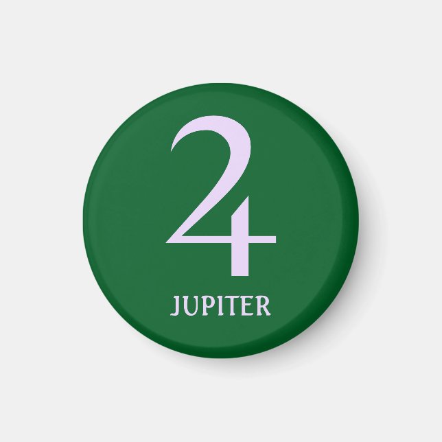 Gráficos de astrología: El imán del planeta Júpite (Frente)