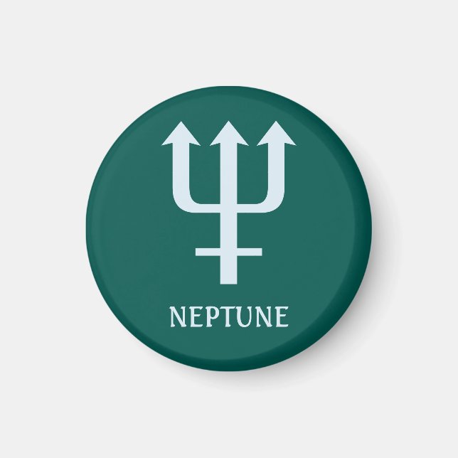 Gráficos de astrología: El imán del planeta Neptun (Frente)