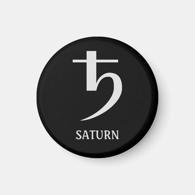 Gráficos de astrología: El imán planet Saturn (Frente)